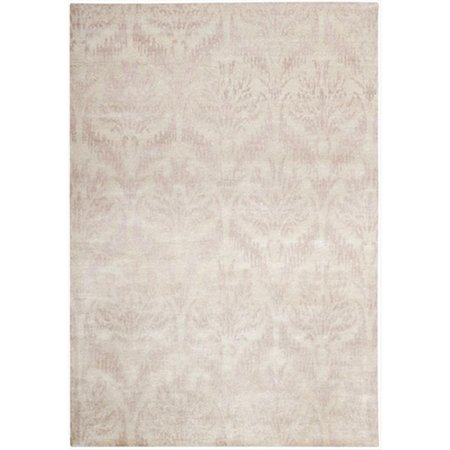 SAFAVIEH 6 x 9 ft. Medium Rectangle Contemporary Tibetan Blush and Cream Hand Knotted Rug TB949A-6